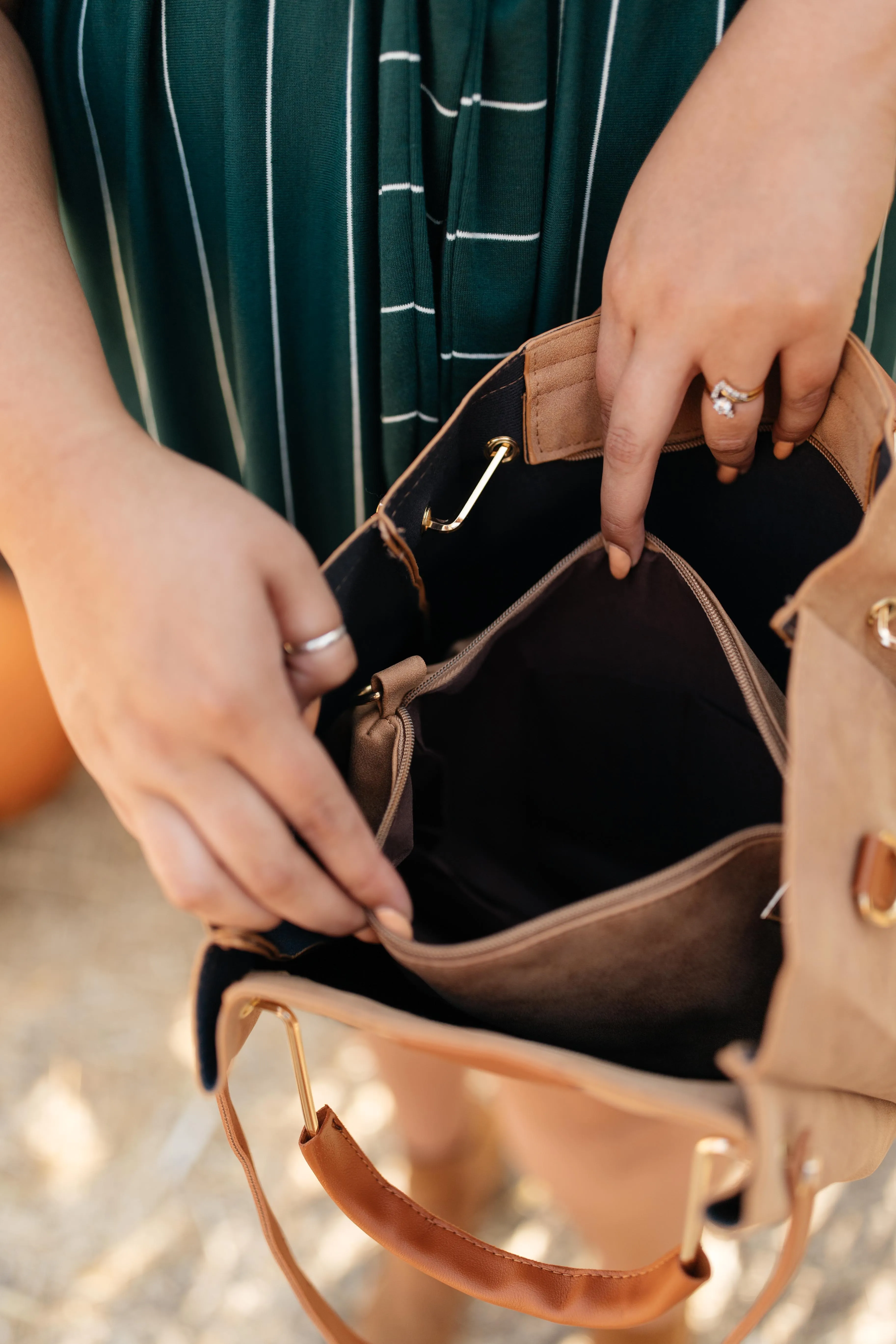 City Chic Tote in Camel