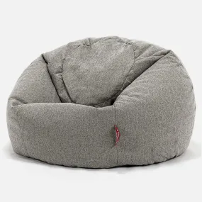 Classic Bean Bag Chair - Interalli Wool Silver