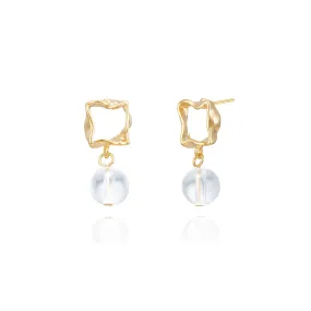 Clear Ball Earrings