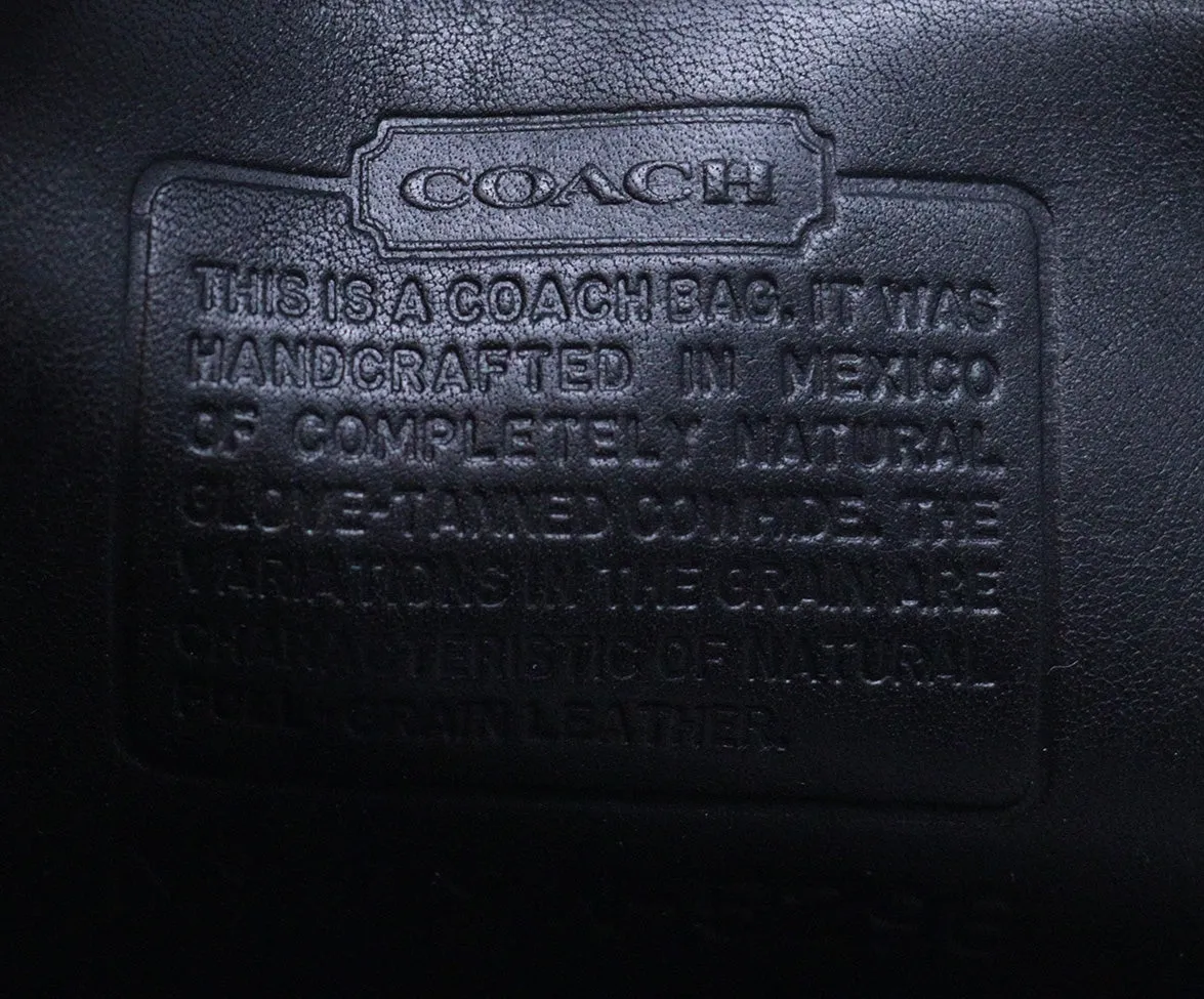 Coach Black Leather Briefcase