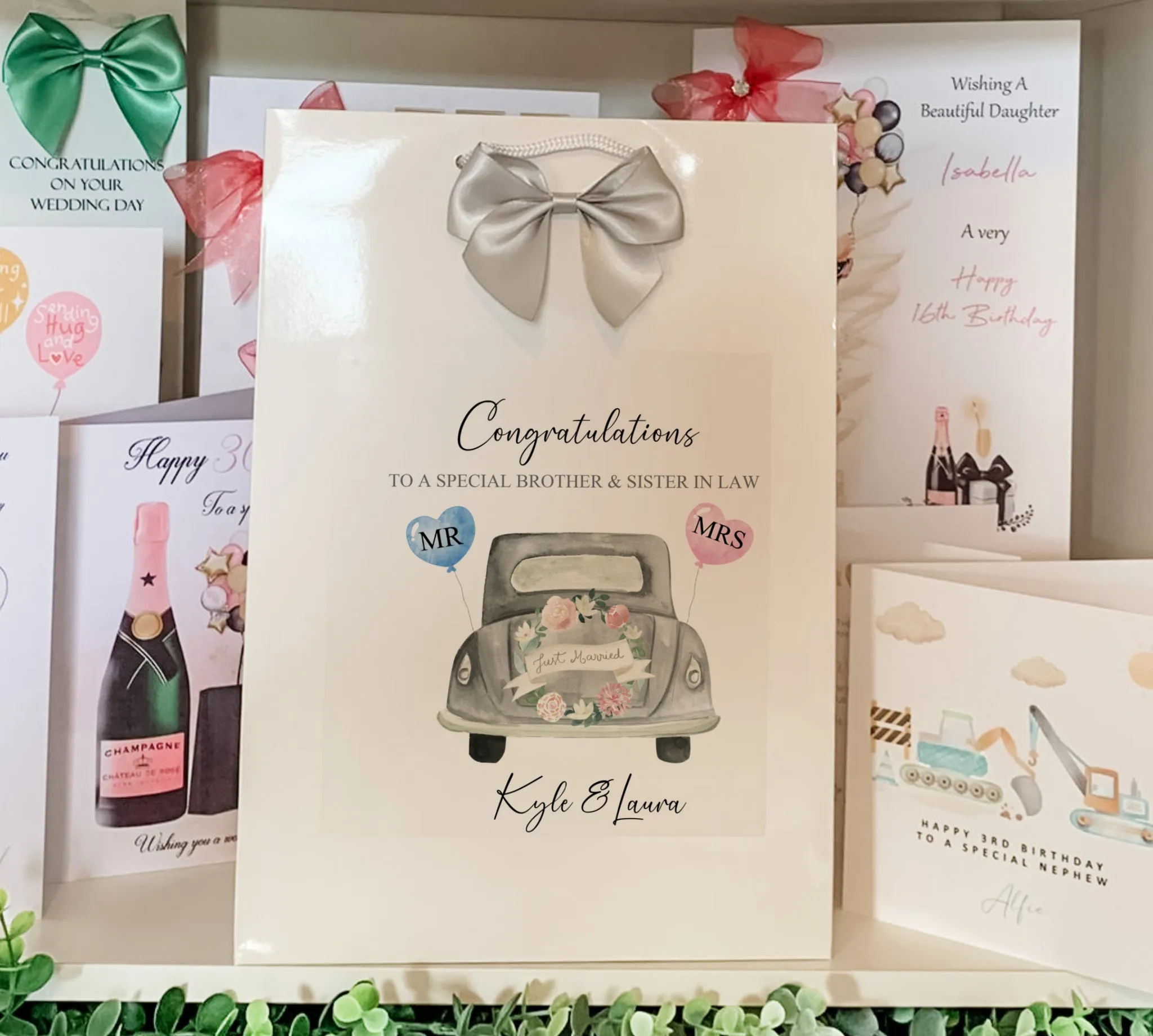 Congratulations Wedding Day Gift Bag, Just Married Car