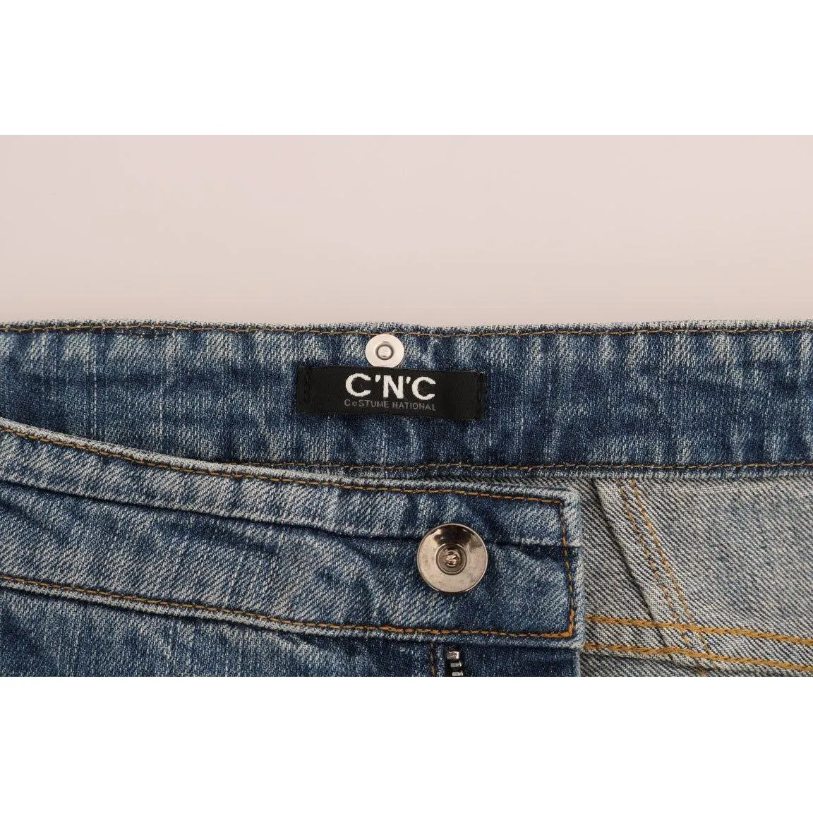 Costume National Chic Blue Slim Fit Designer Jeans