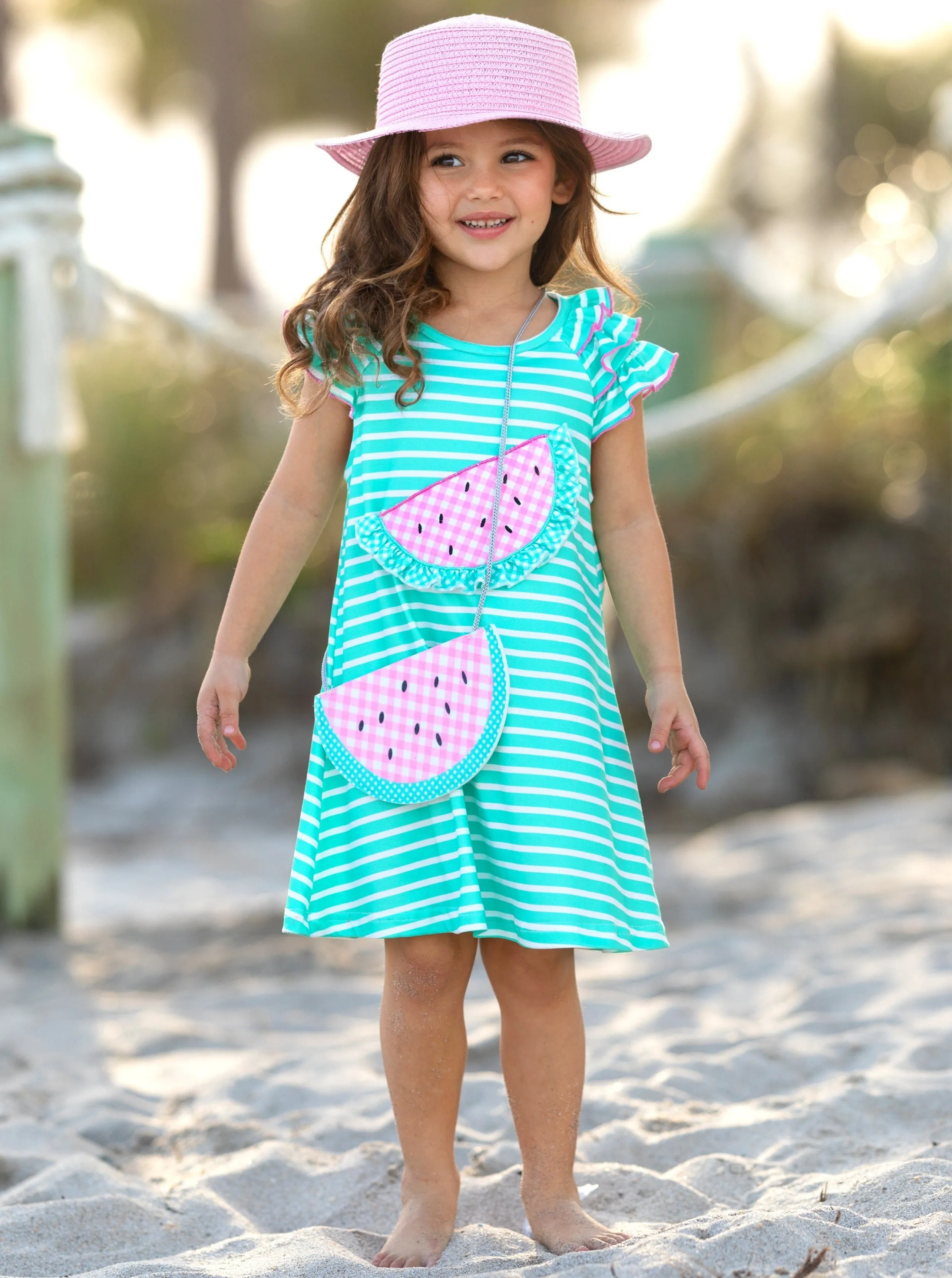 Couture Cutie Watermelon Dress and Purse Set