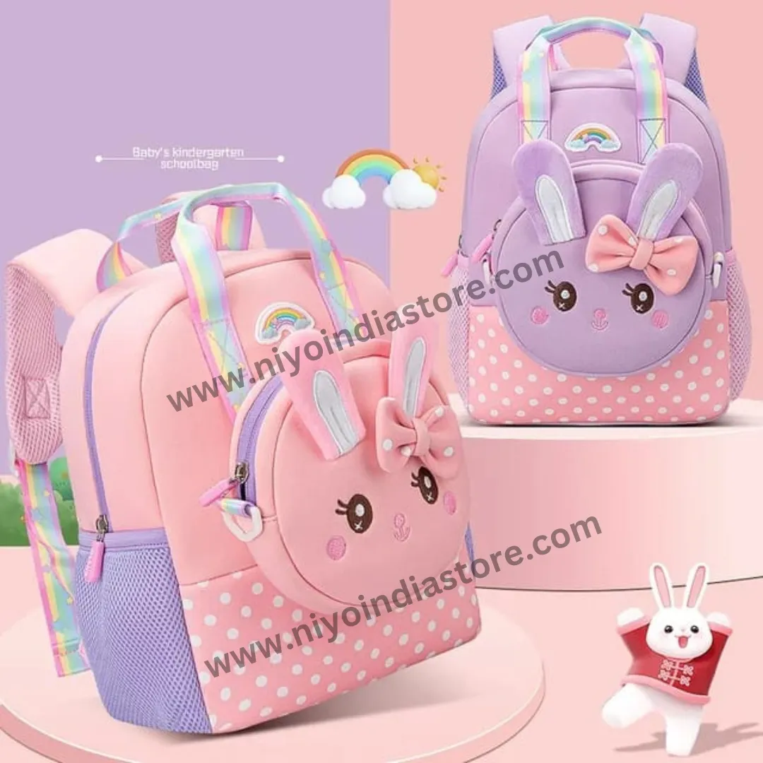 Cute Bag for Pre-school kids Backpack for Nursery Kids Zipper Bag for Kids