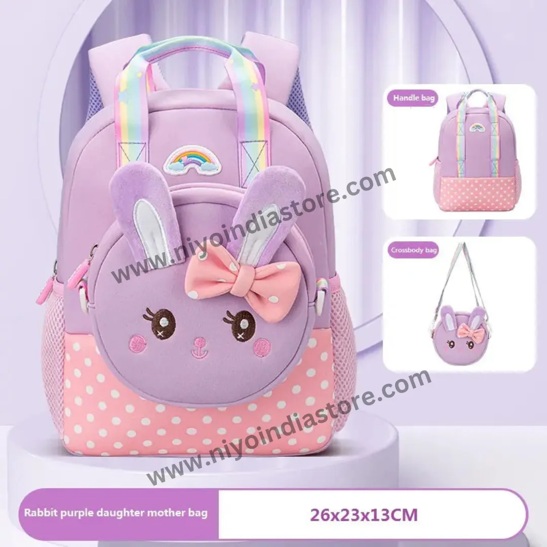 Cute Bag for Pre-school kids Backpack for Nursery Kids Zipper Bag for Kids