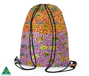 Daisy Moss Drawstring Bag