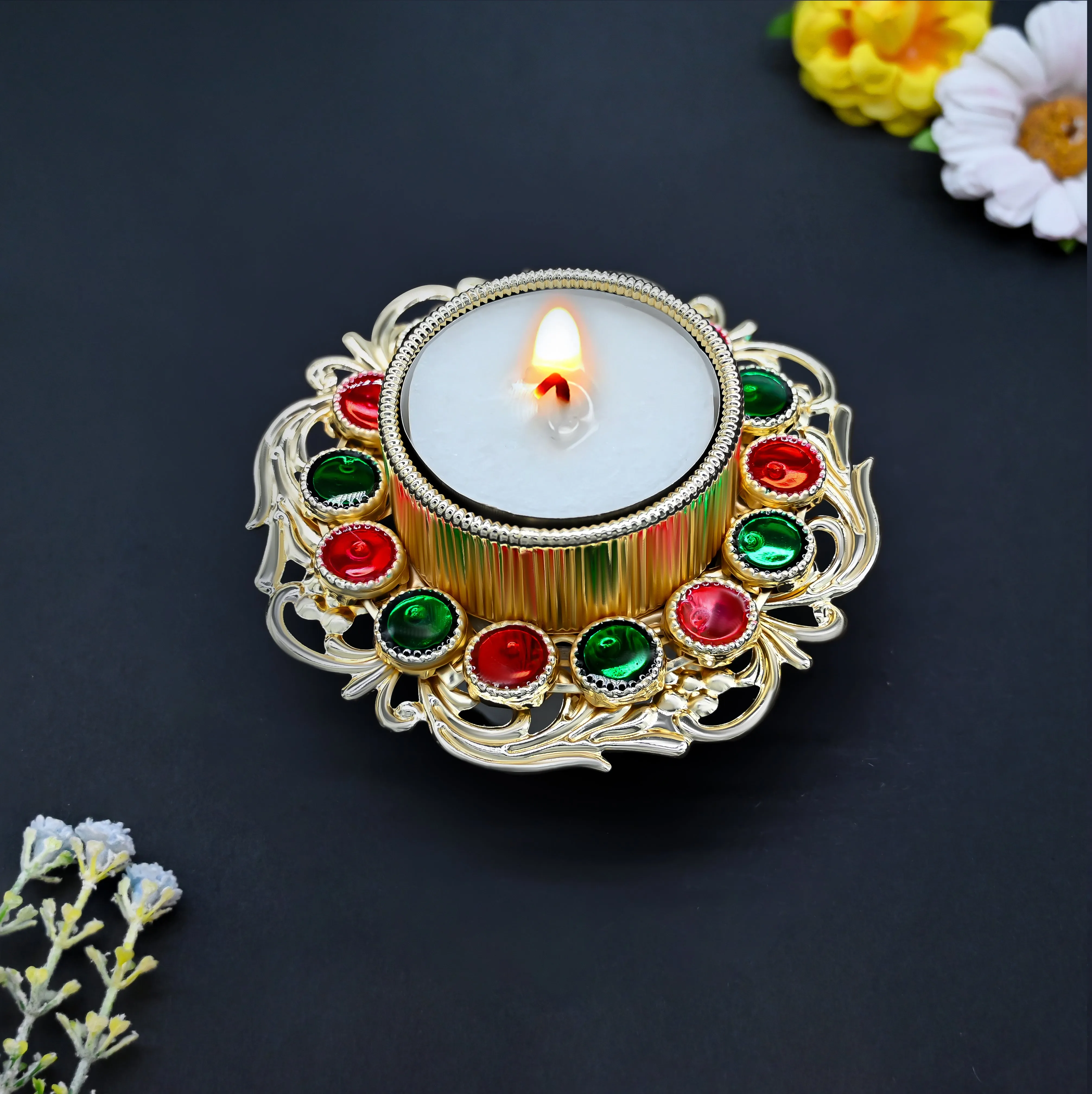 Designer Diya | Size : 3inch | 2pcs | D24-24