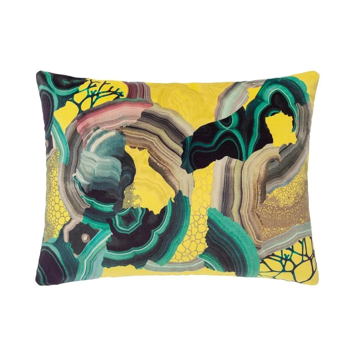 Double-sided pillow PRECIOUS IRIS cotton satin