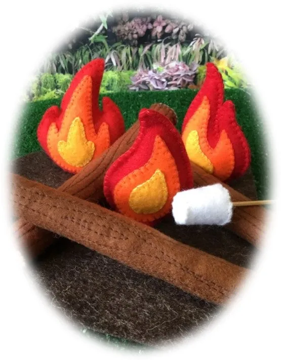 ***DOWNLOAD***  Felt Camp Fire Set - Pattern & Instructions