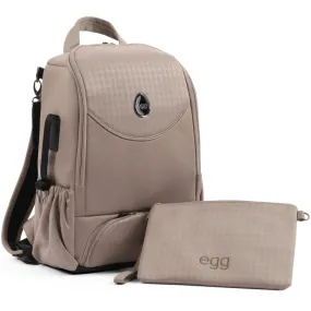 Egg 3 Backpack Houndstooth Almond (Top Loader)