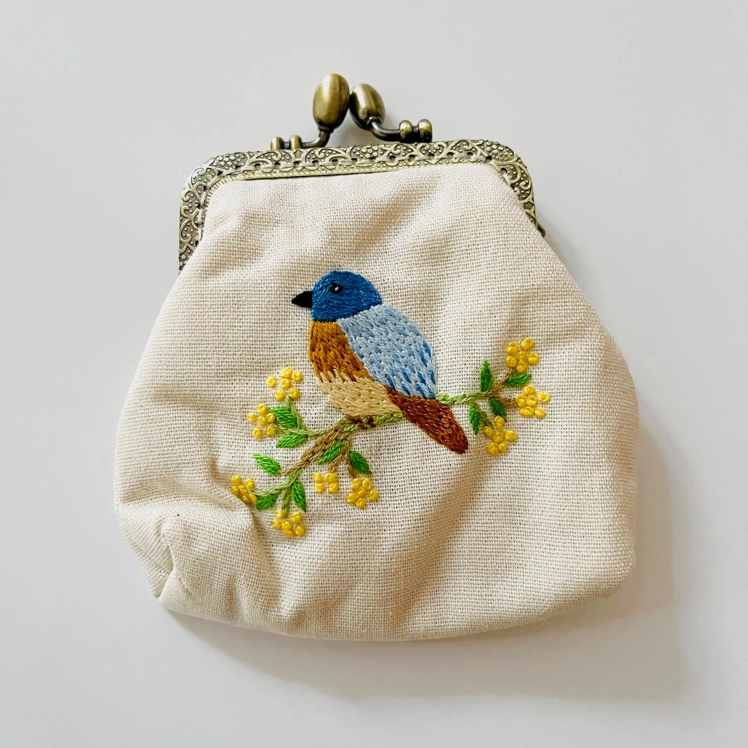 Embroidered Coin Purse | Handmade