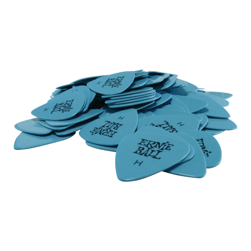 Ernie Ball Heavy Blue Cellulose Picks Bag Of 144