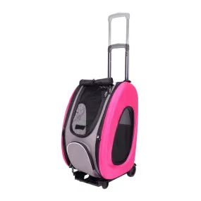 Eva Pet Wheeled Multifunctional Carrier - Hot Pink