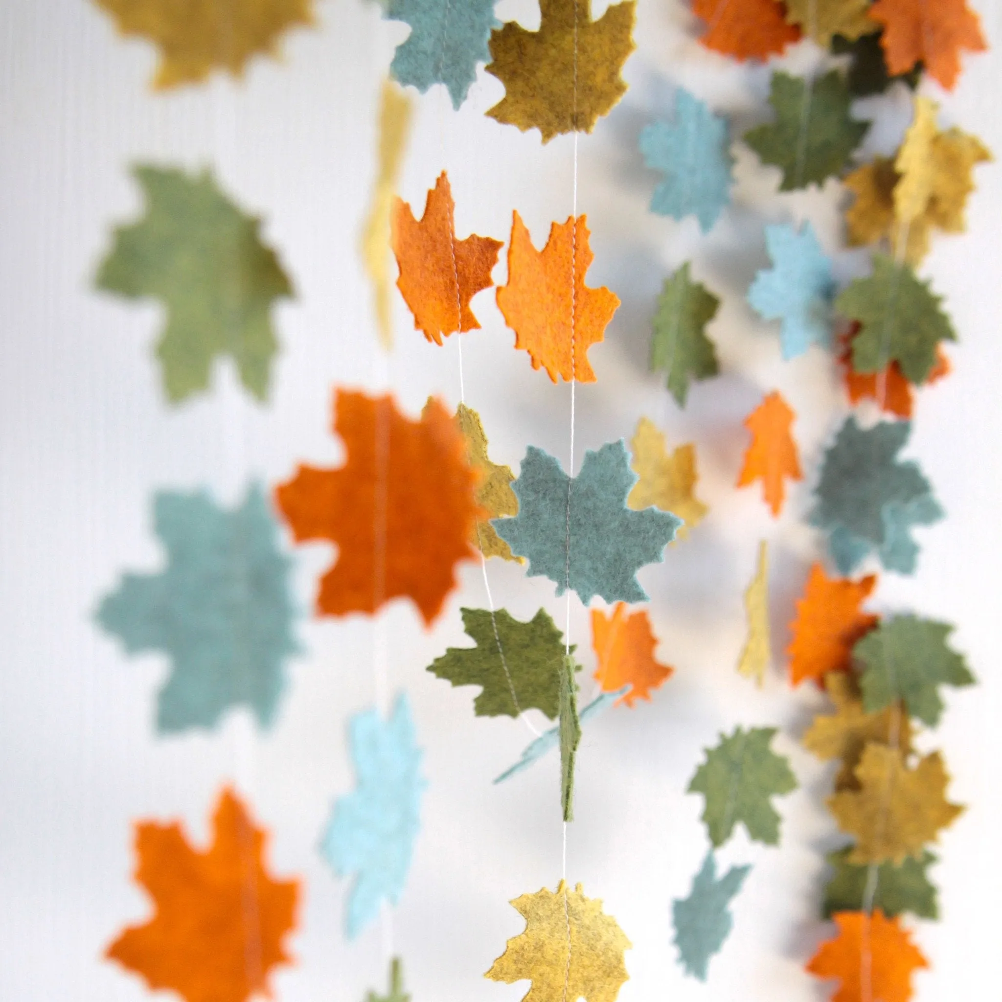 Felt-fetti Maple Leaves, die cut shapes