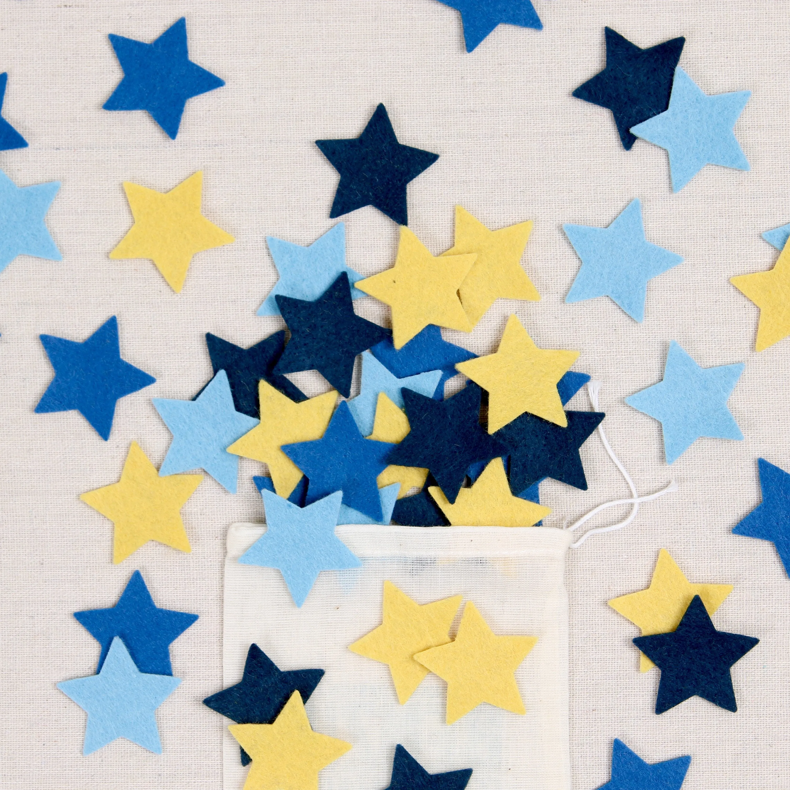 Felt-fetti Stars, die cut shapes