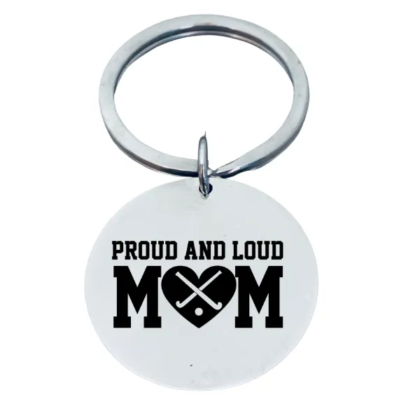 Field Hockey Mom Keychain