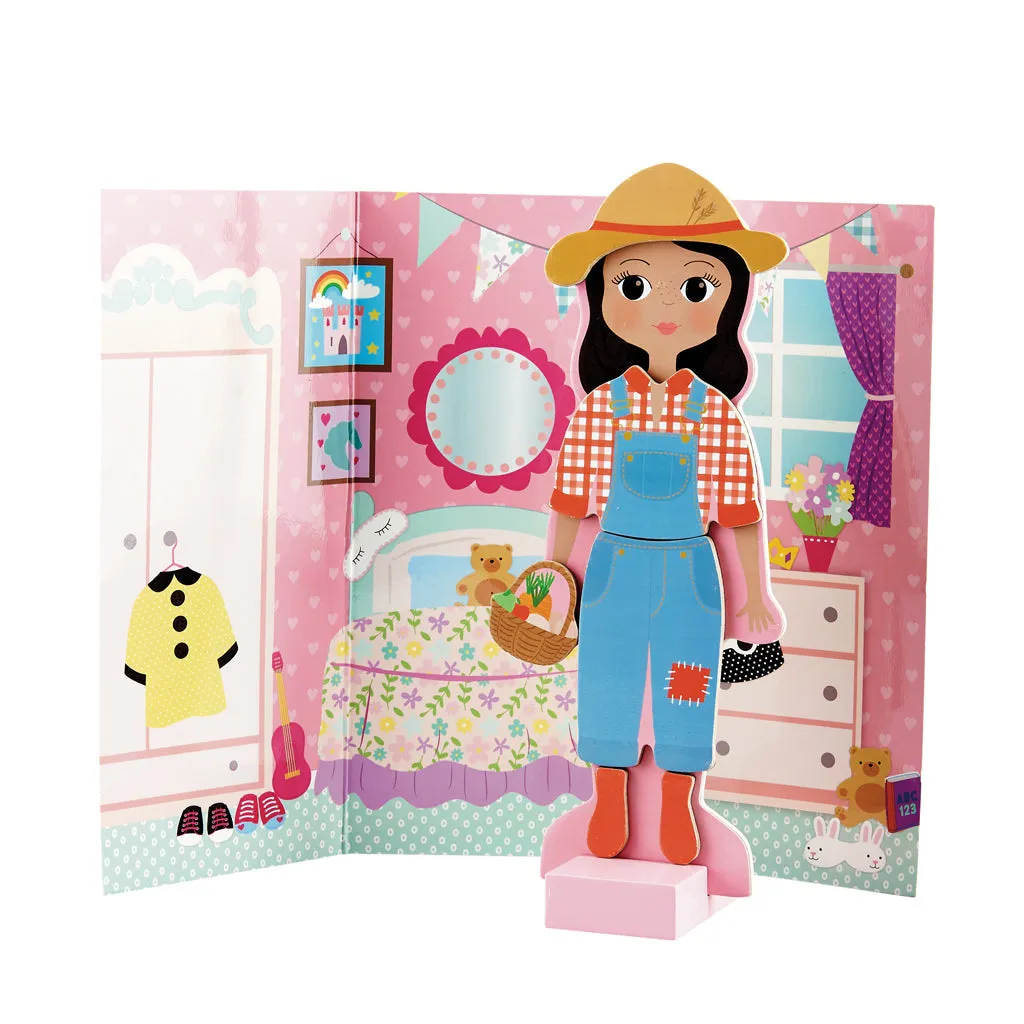 Floss & Rock Wooden Magnetic Dress Up | Sofia