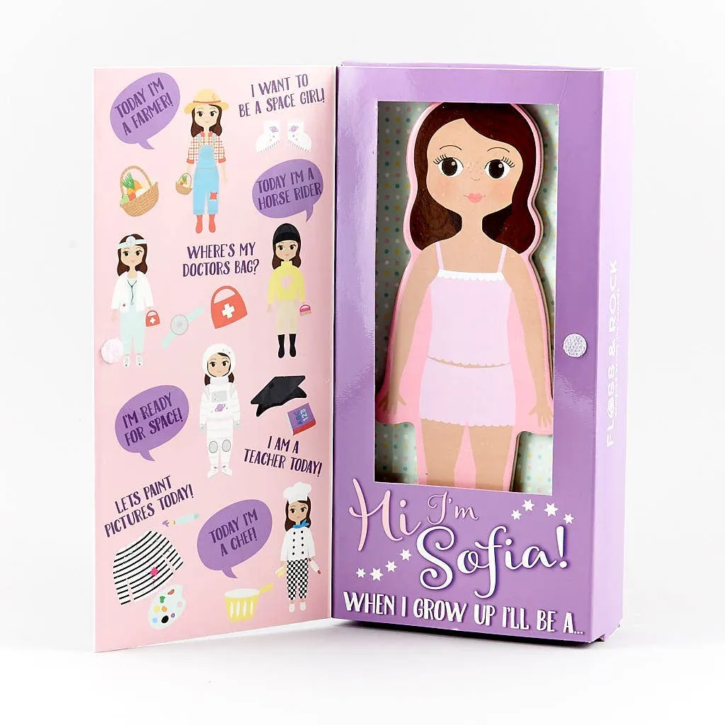 Floss & Rock Wooden Magnetic Dress Up | Sofia