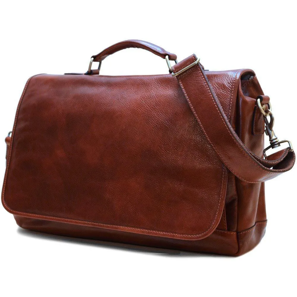 Floto Leather Centro Messenger Bag