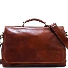 Floto Leather Centro Messenger Bag