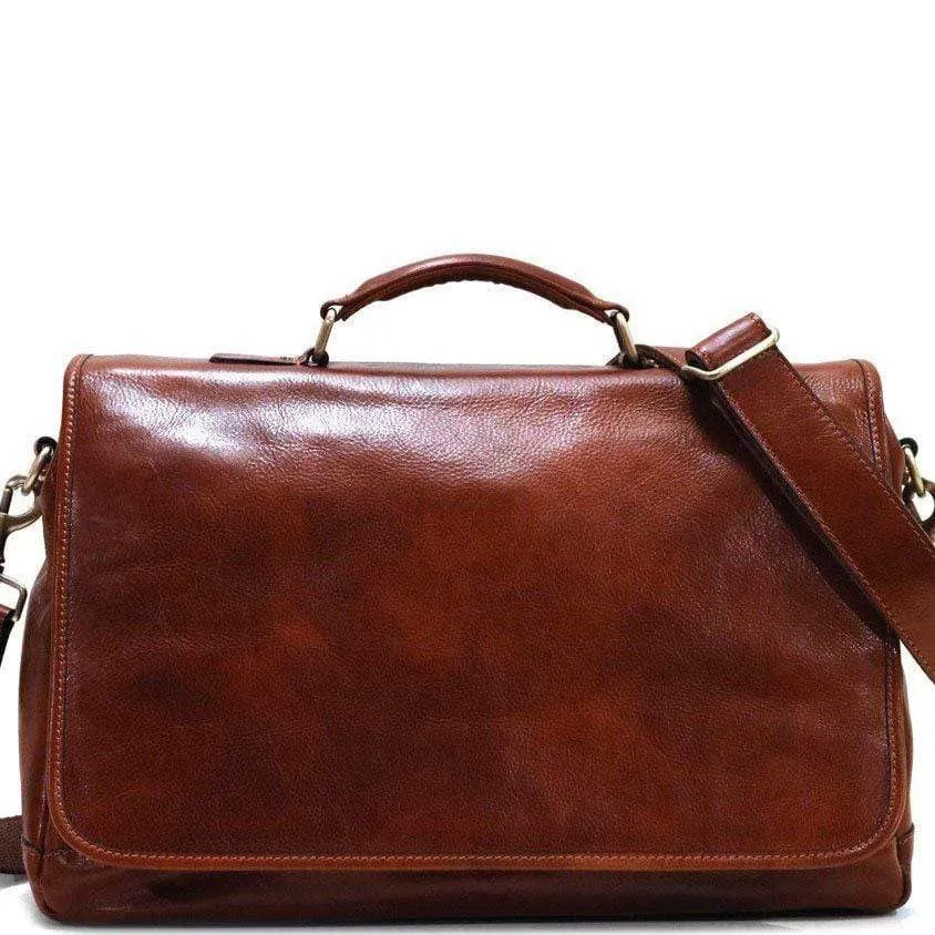 Floto Leather Centro Messenger Bag