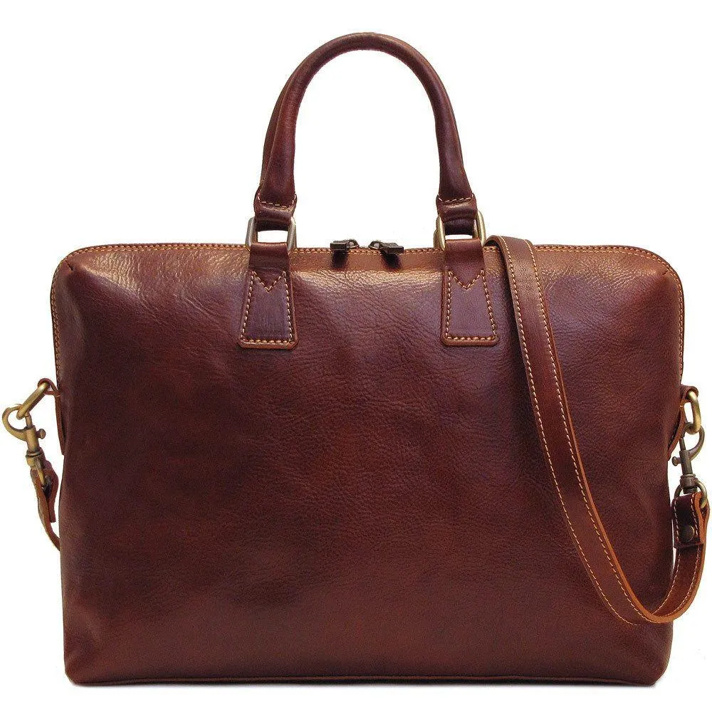 Floto Leather Milano Slim Briefcase