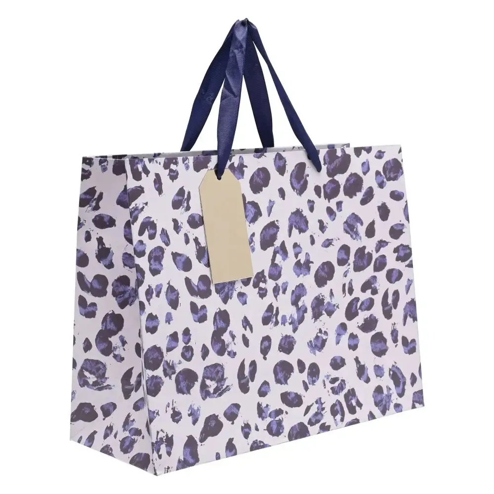 Frida Navy Animal Print Gift Bag - Three Sizes