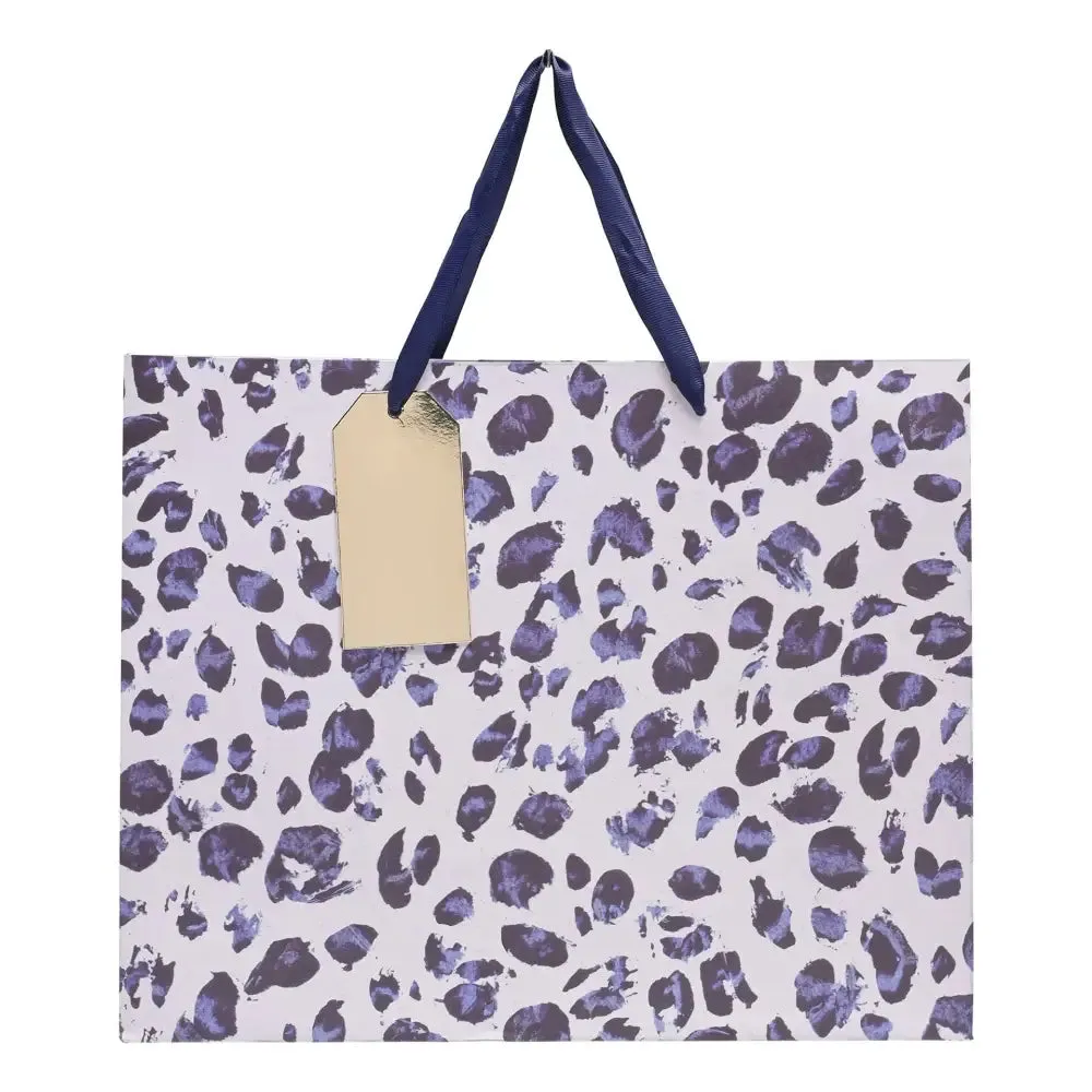 Frida Navy Animal Print Gift Bag - Three Sizes