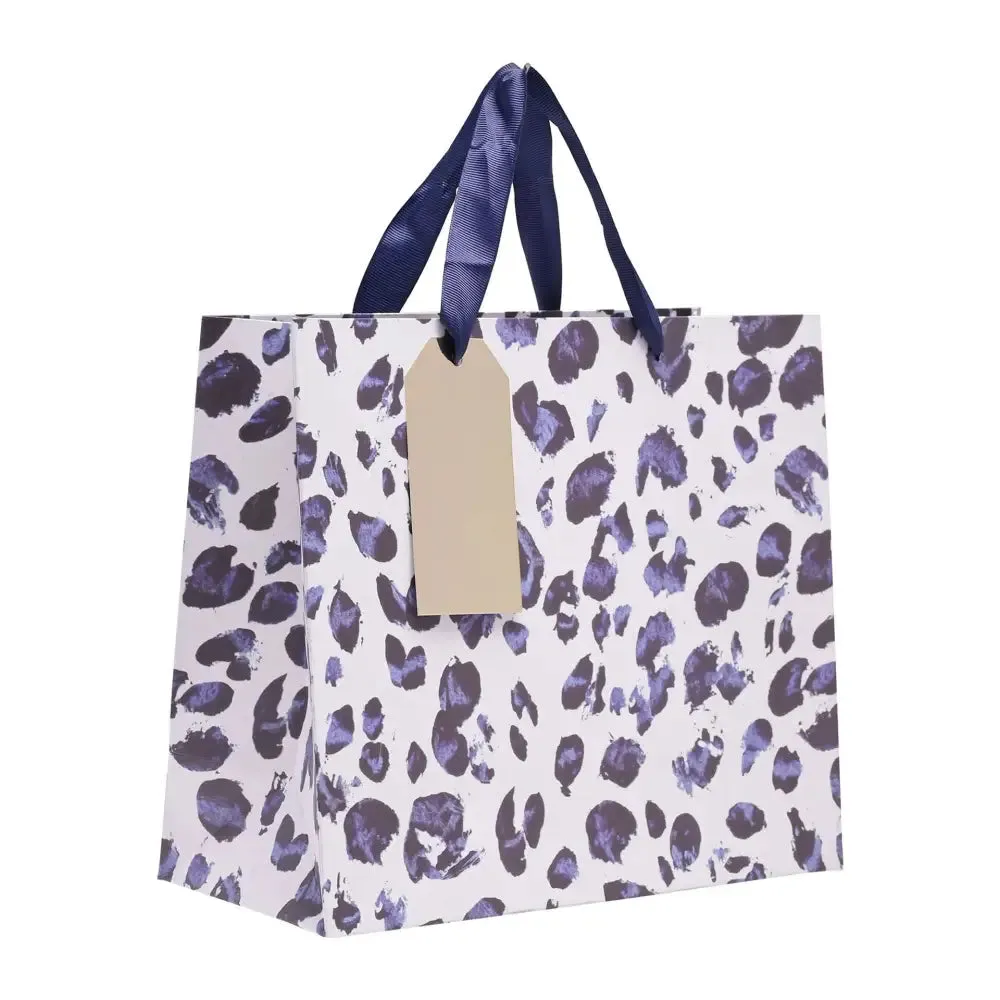 Frida Navy Animal Print Gift Bag - Three Sizes