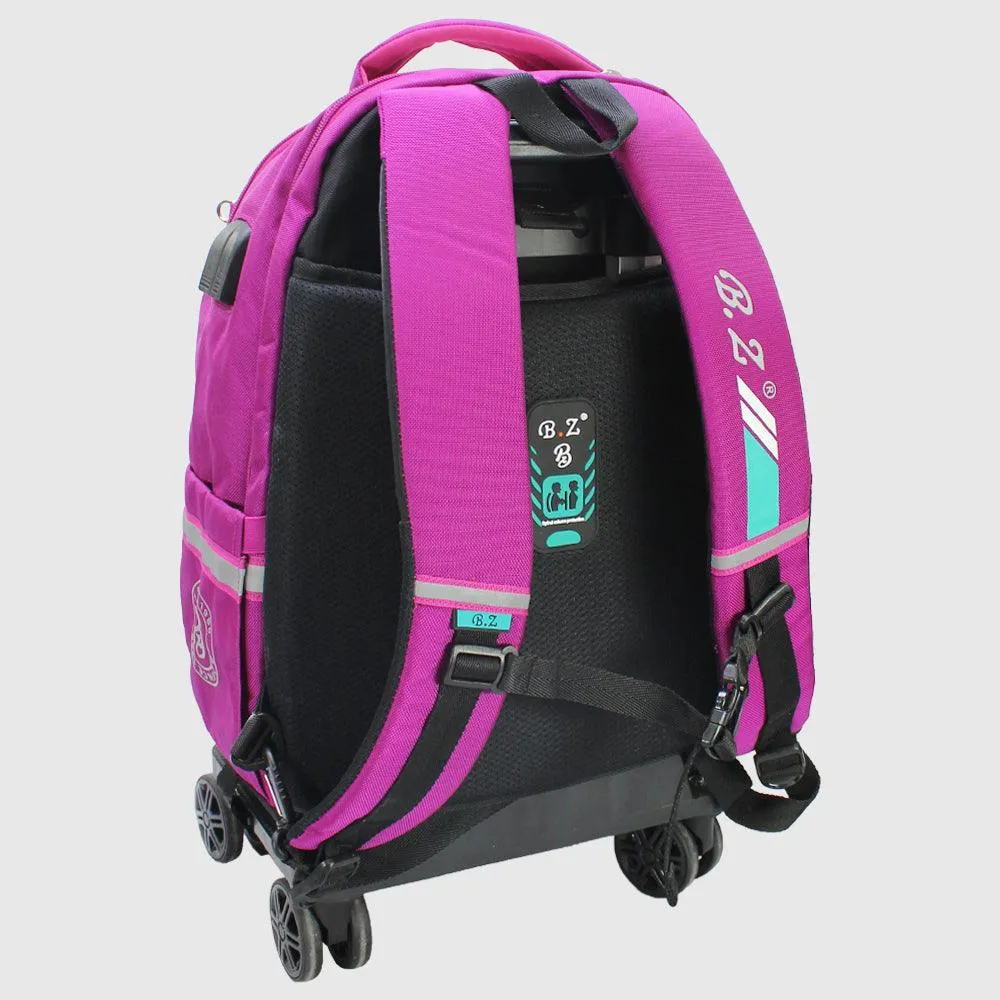 Fuchsia 20 Inches Trolley Bag   Pencil Case