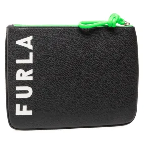 Furla Essential Large Pouch - Nero Talco Fluorescente