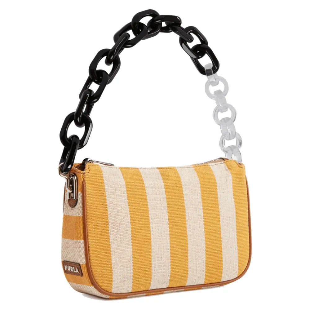 Furla 'Moon' Shoulder Bag - Burnt Yellow