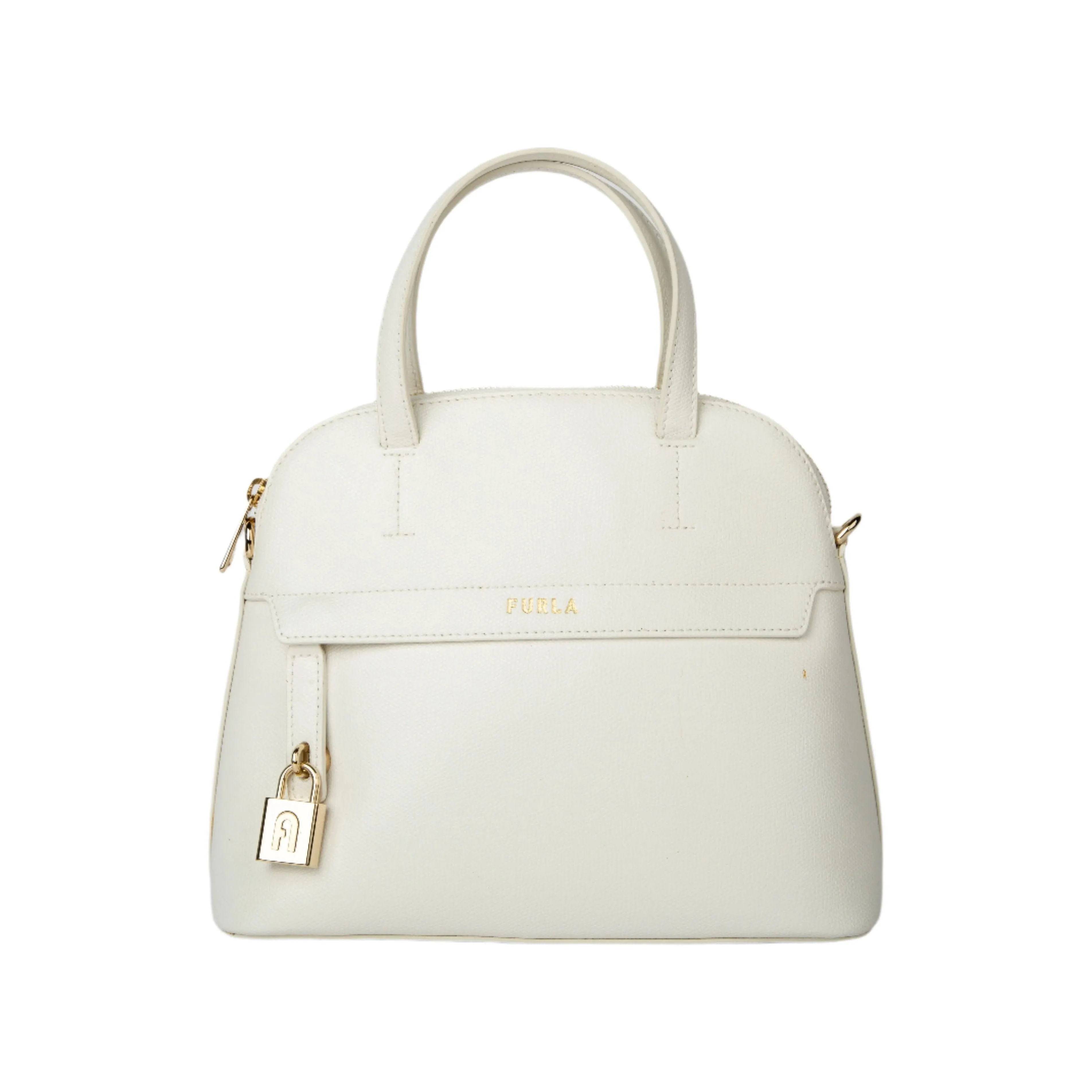 Furla Piper Small Dome - White