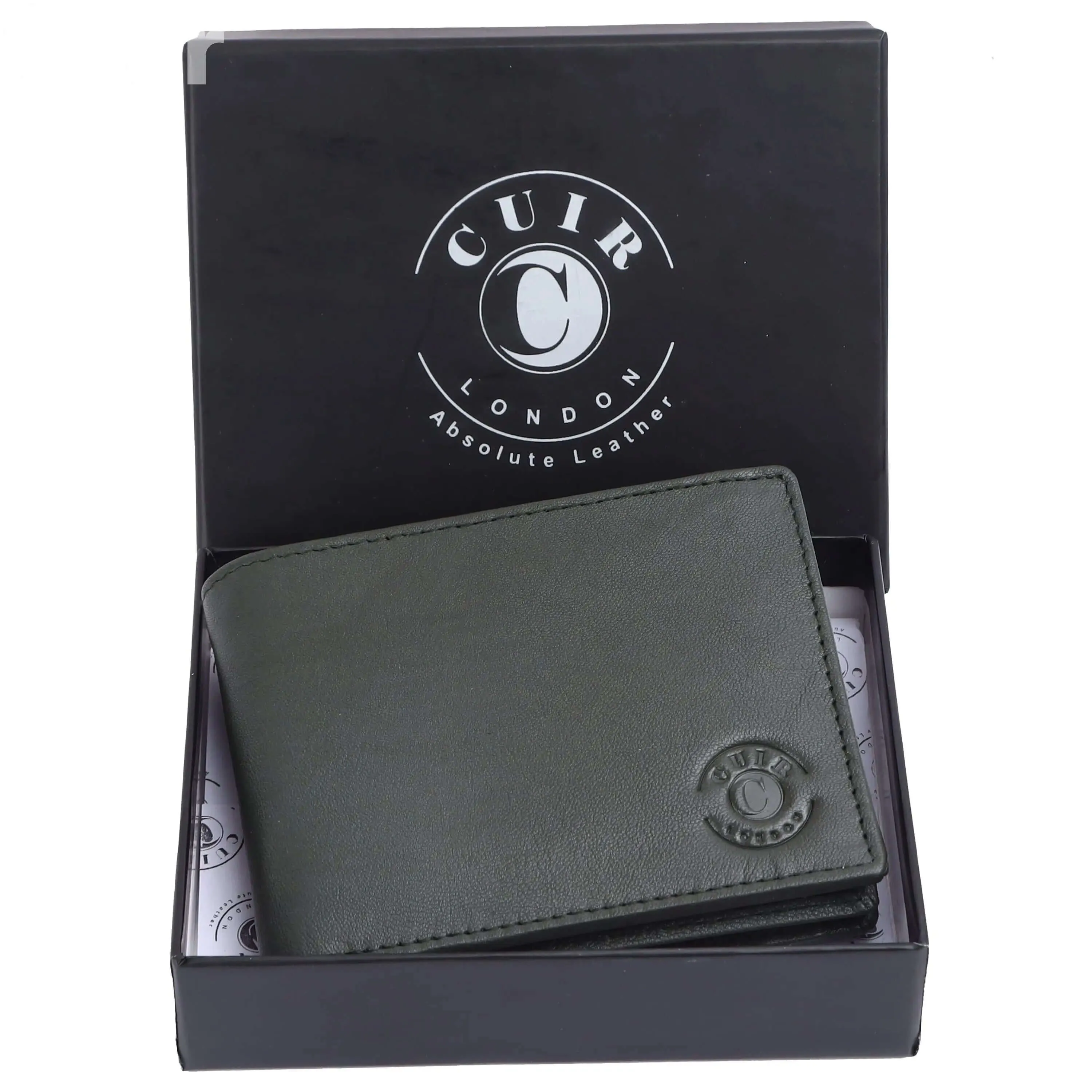 Genuine Grey NDM Wallet for Men | Buff and Cow Leather | 6 Pockets