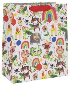 Gift Bag - Large:  Jungle Animals