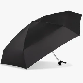 Gogo Manual Flat Mini Compact Umbrella - Classic Black