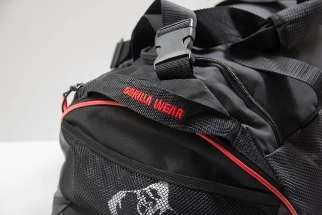 Gorilla Wear Jerome Gym Bag - Black-Red