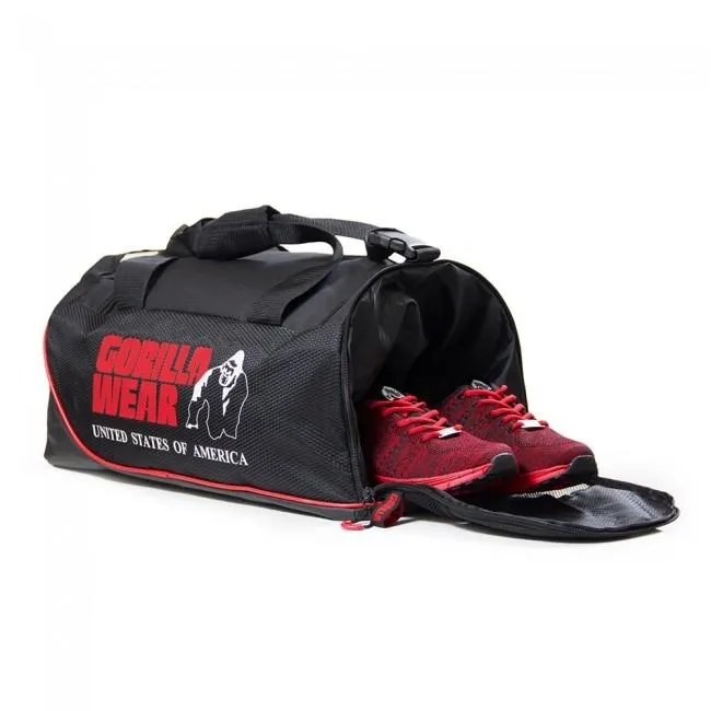 Gorilla Wear Jerome Gym Bag - Black-Red