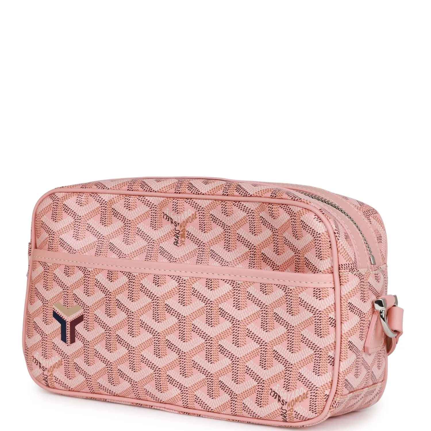 Goyard Goyardine Rose Pink Cap Vert PM Bag Palladium Hardware