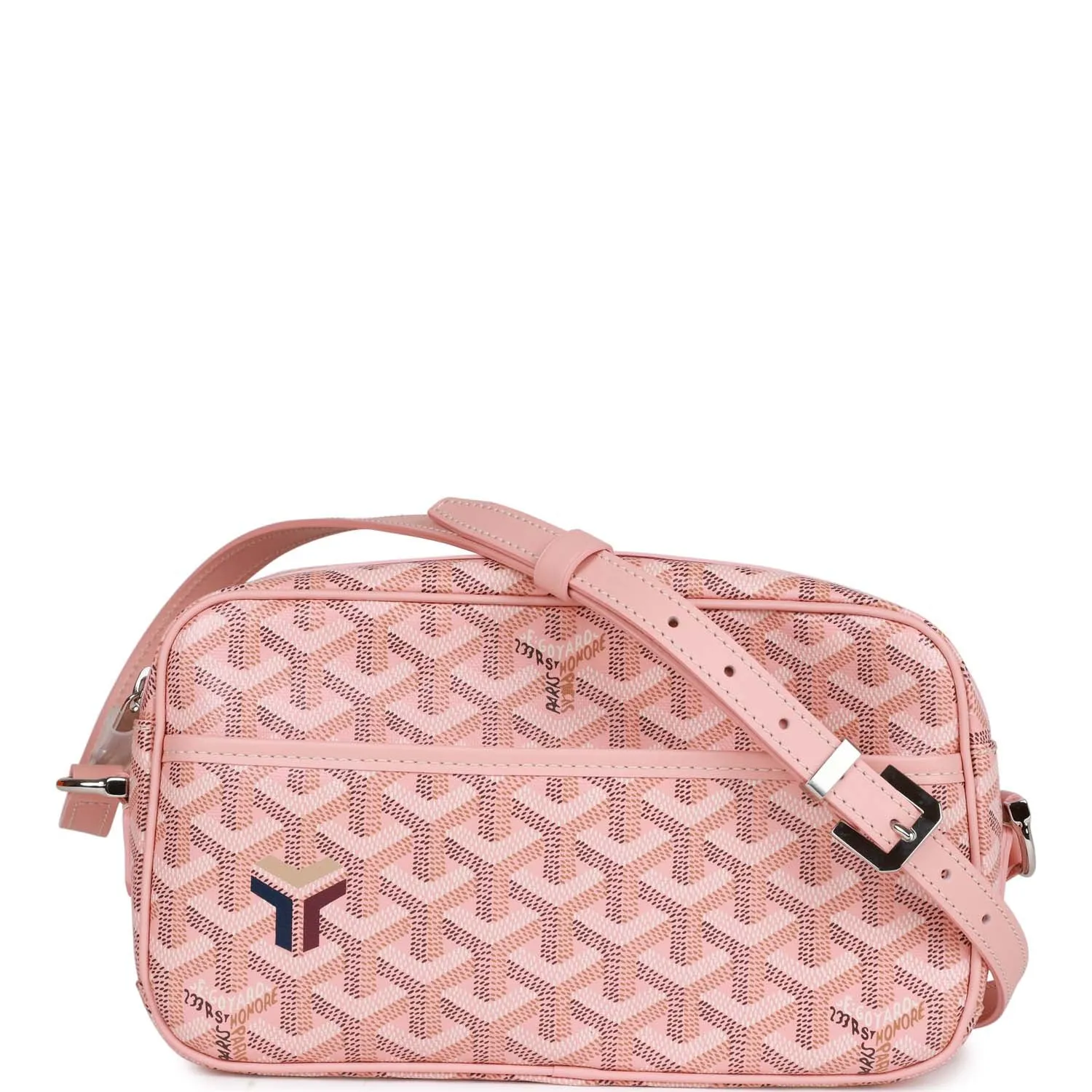 Goyard Goyardine Rose Pink Cap Vert PM Bag Palladium Hardware