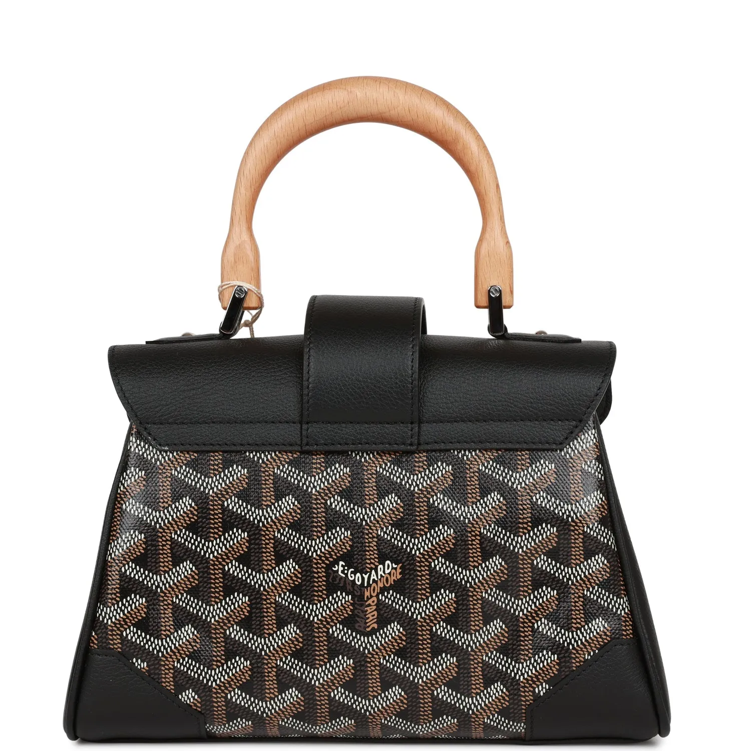 Goyard Saigon Souple Mini Bag Black Goyardine Silver Hardware