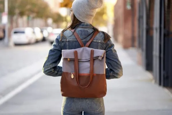 Greenpoint Eco Tote Backpack: Sustainable Chic (Organic Cotton, Convertible, Laptop, Pockets, Gifts)