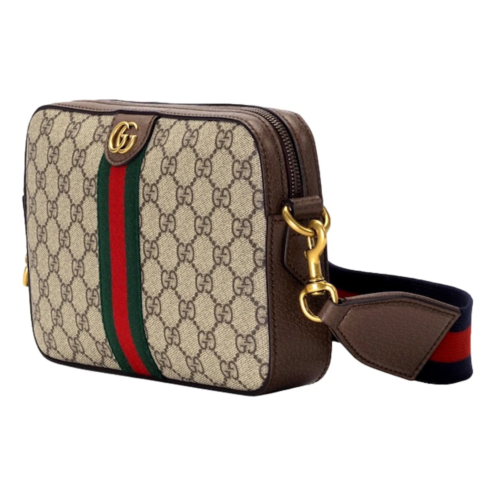 Gucci Ophidia Small Crossbody Bag Iconic Gucci Logo Canvas