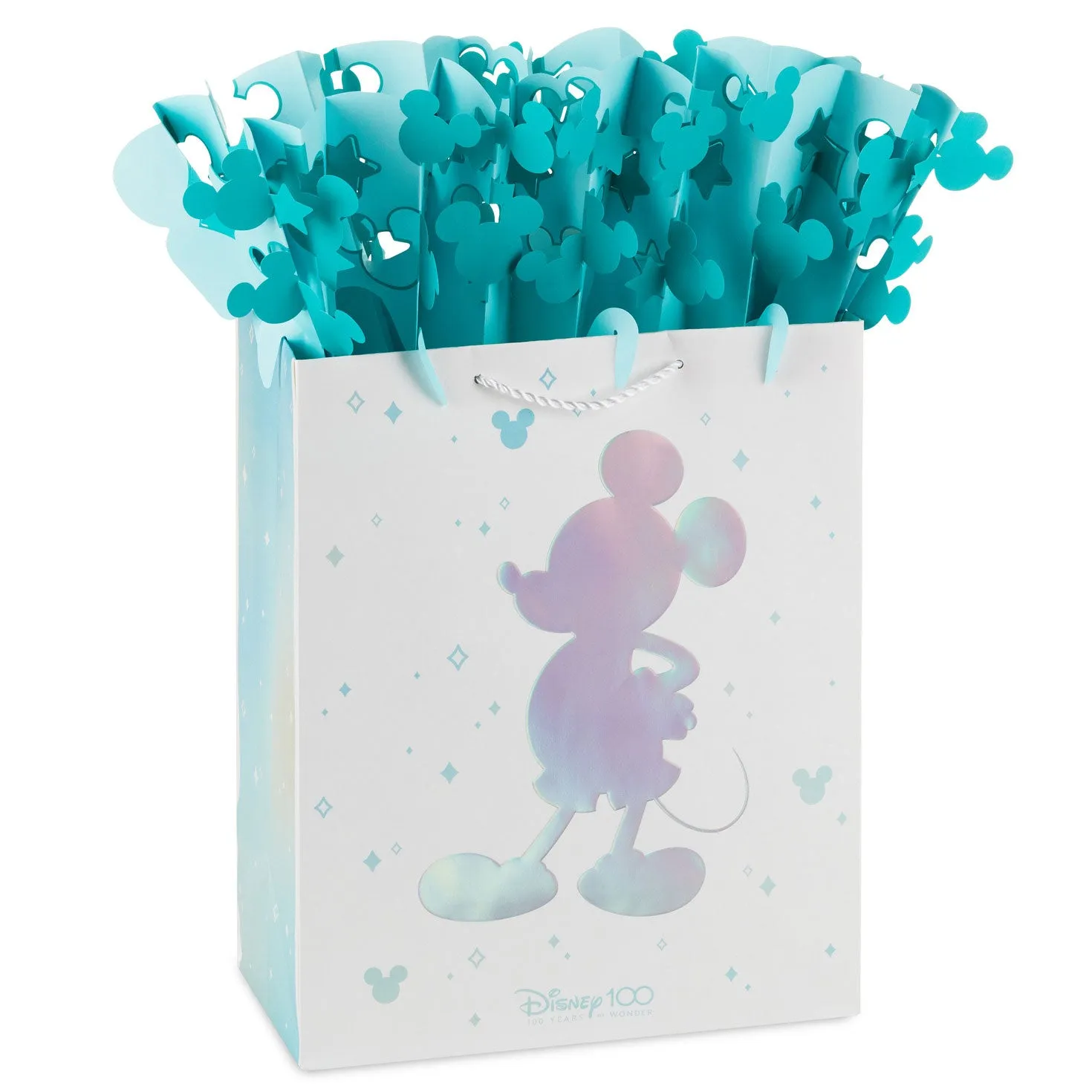 Hallmark 13'' Disney 100 Years of Wonder Large Gift Bag With WonderFill Topper