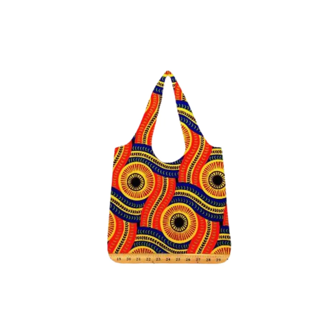 Handmade African Print Ankara Tote Bag | Ankara Shopping Bag - Phinis