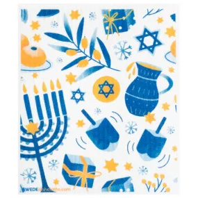 Hanukkah Collage: Single Cloth - SWEDEdischcloths