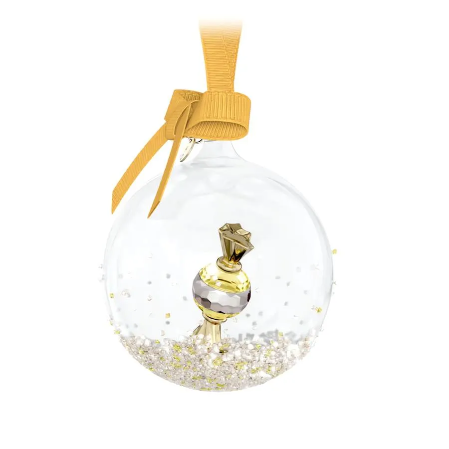 Holiday Cheers Dulcis Yellow Ball Ornament 5688315