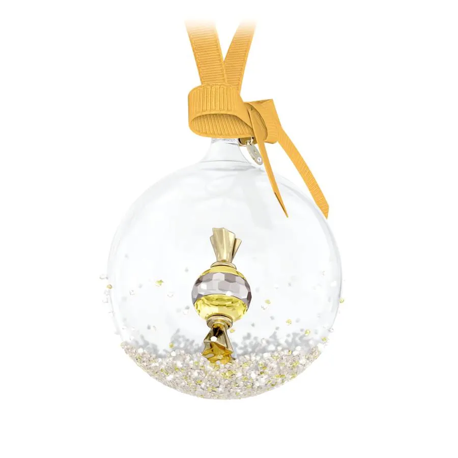 Holiday Cheers Dulcis Yellow Ball Ornament 5688315