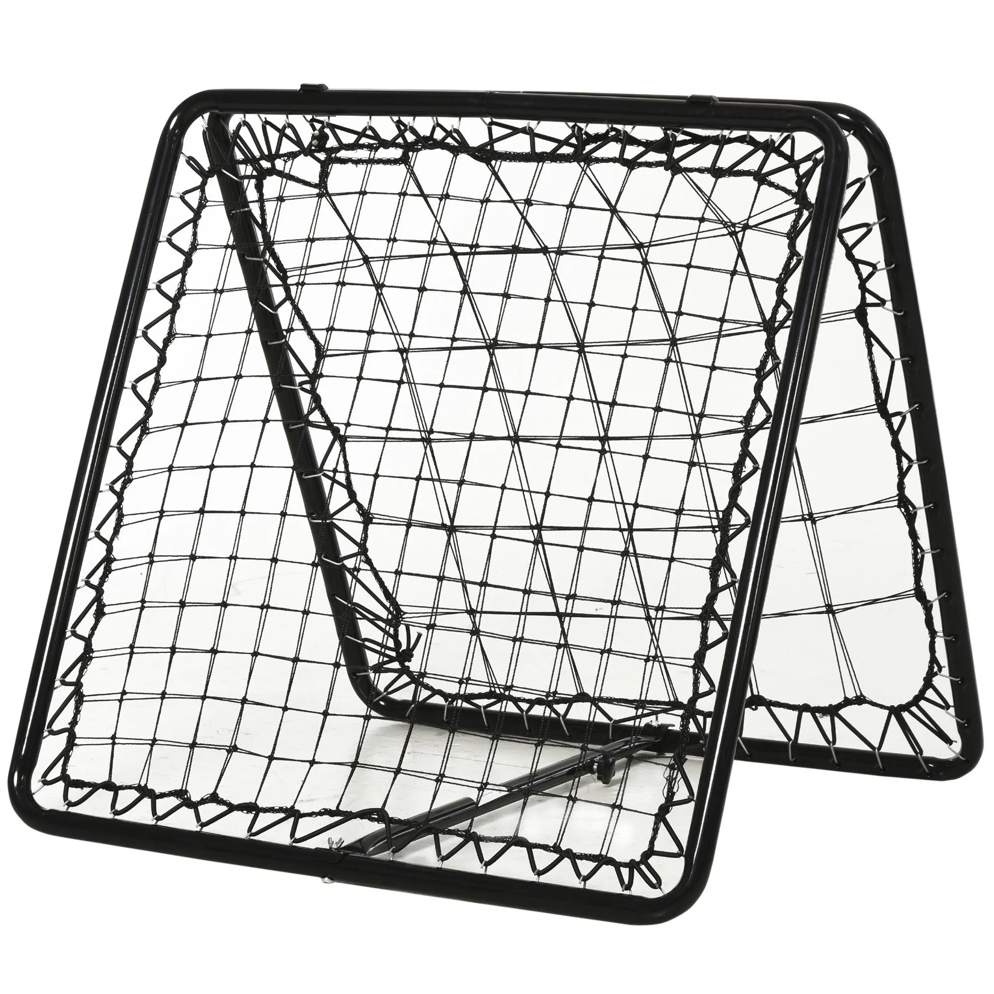 HOMCOM PE Mesh Double-Sided Outdoor Rebounder Net Black