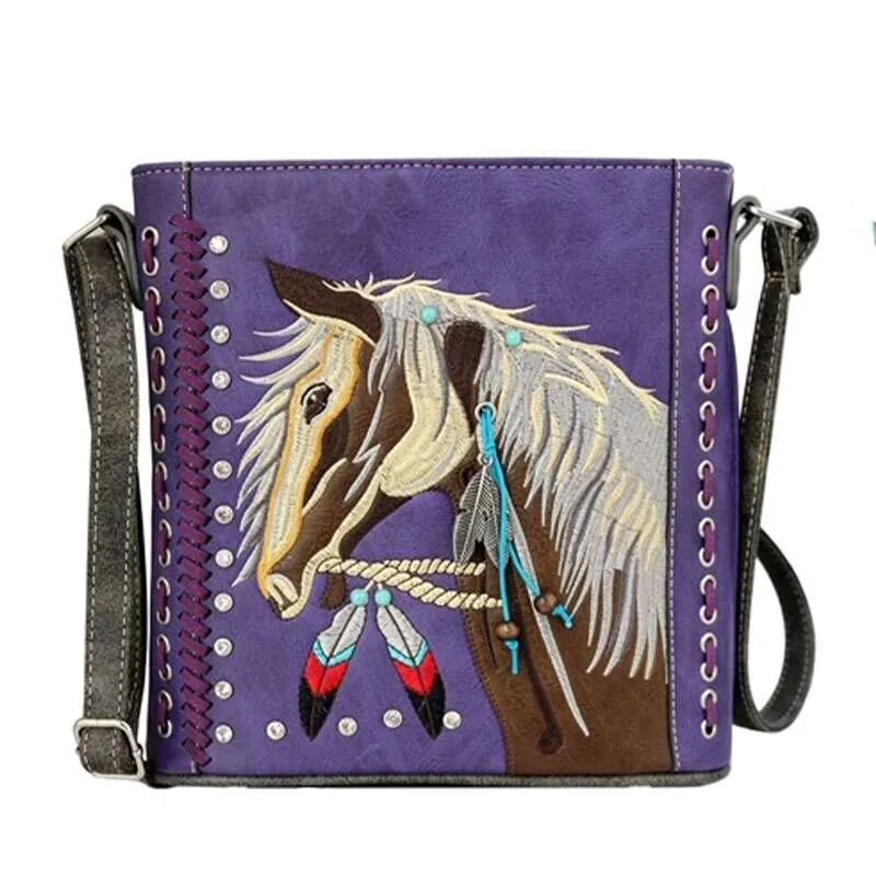 Horse Design Crossbody Bag